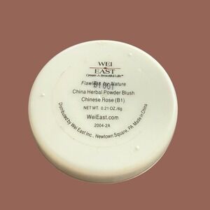 Wei East Flawless by Nature Herbal  Powder Blush Chinese Rose B1 NEW W/o Box